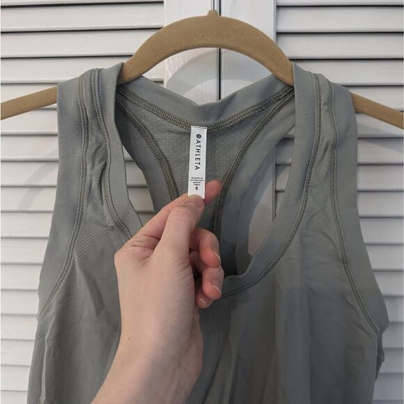 Athleta Momentum Seamless Tank Top Green Size Small - Picture 3 of 5